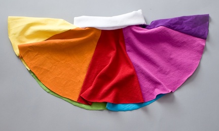 Rainbow Circle Skirt Side